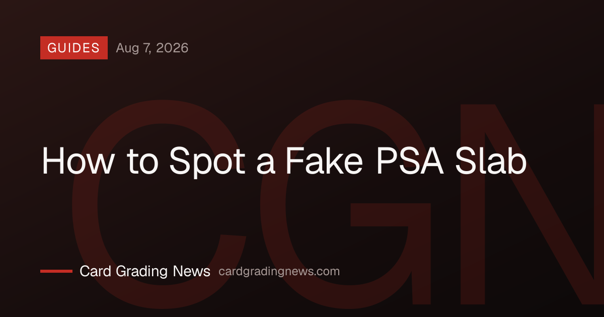 How to Spot a Fake PSA Slab